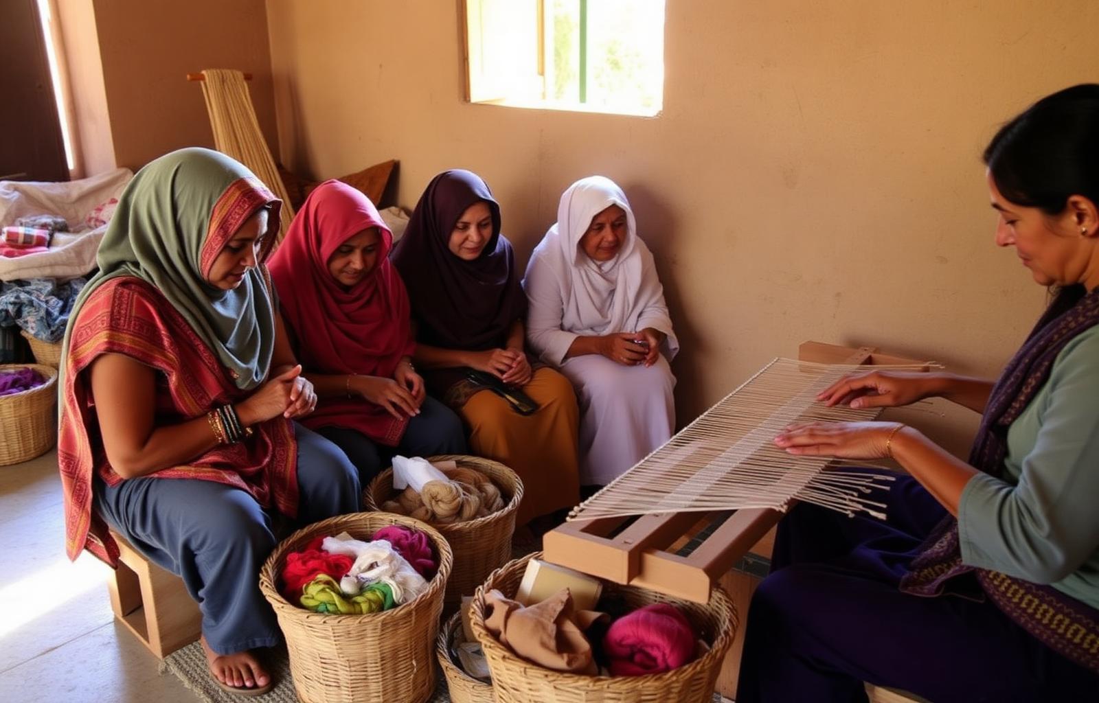 Initiation au tissage berbère